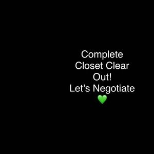Closet Clear Out